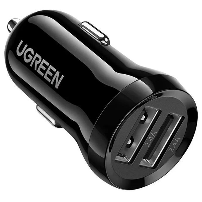 მანქანის დამტენი Ugreen ED018 Dual USB-A 24W მანქანის დამტენი (50875)