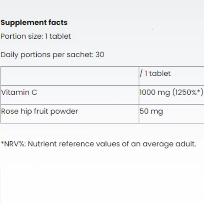 Nutriversum ვიტამინი C 30 ტაბლეტები