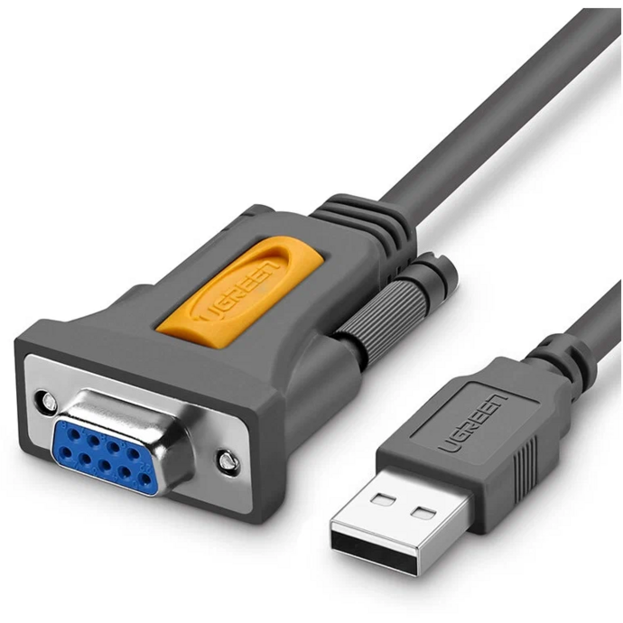 ადაპტერის კაბელი Ugreen USB 2.0 A - DB9 RS-232, 2 მ