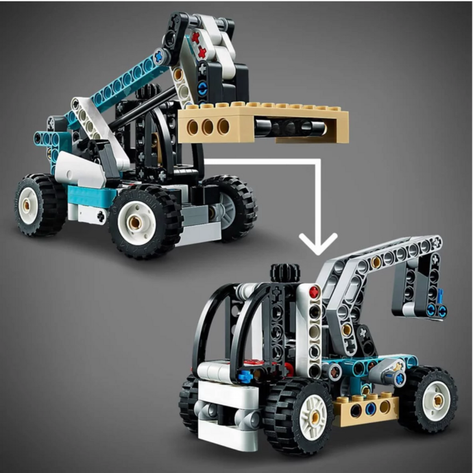 Lego Technic ტელესკოპური დამტვირთველი