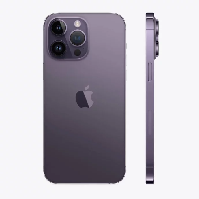 iPhone 14 Pro, nano Sim + e-Sim, темно-фиолетовый