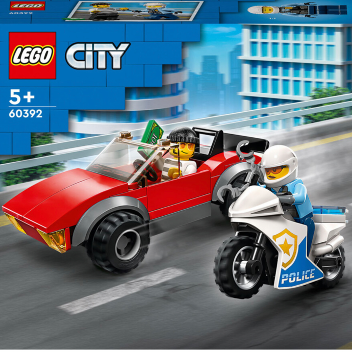 Lego პოლიციის ველოსიპედის დევნა