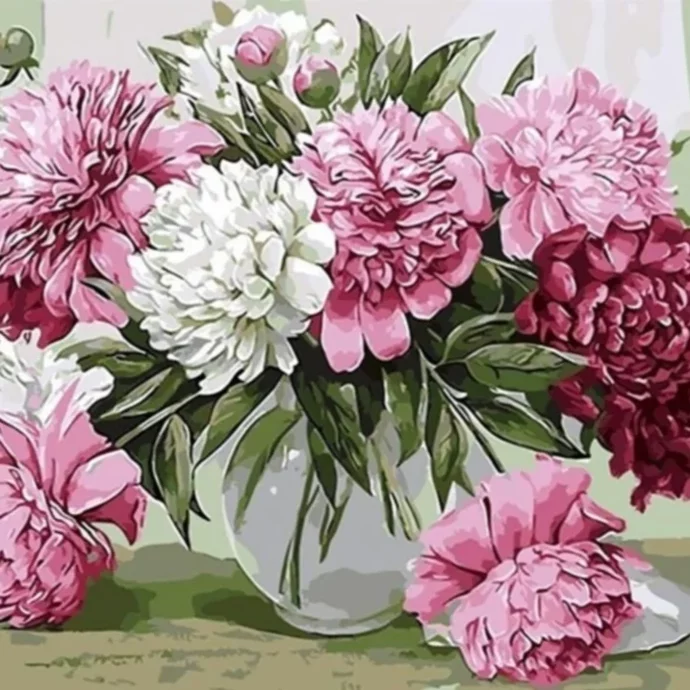 Paint by number &quot;Peonies&quot;