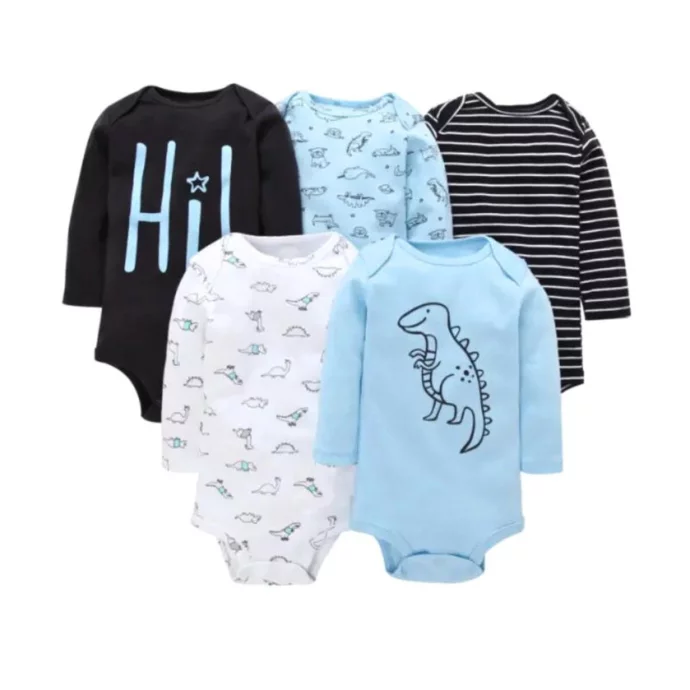 Introducing our Bodysuit Set of 5pcs for boys