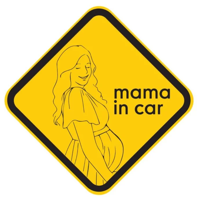 Наклейка автомобильная «Мама в машине»