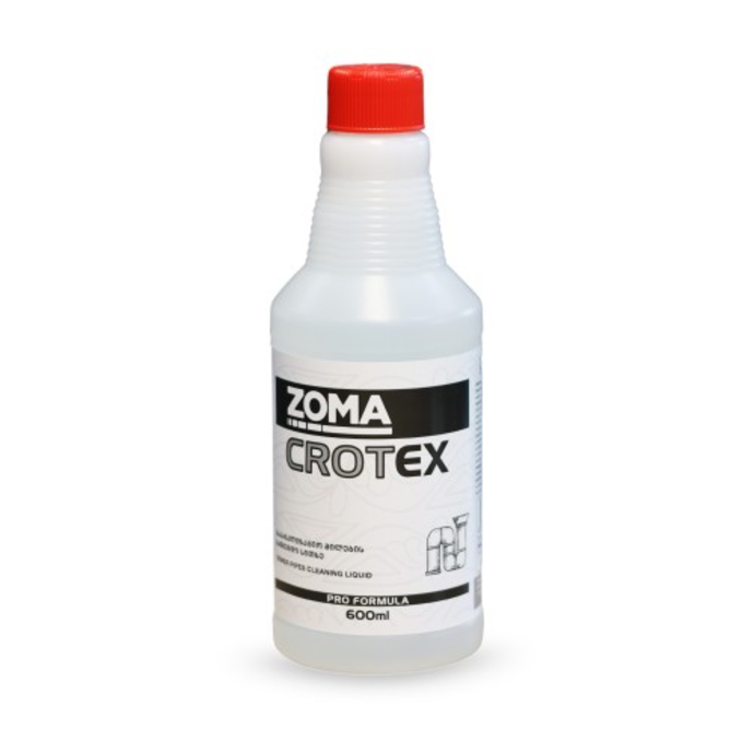 საკანალიზაციო მილების საწმენდი სითხე Zoma Crotex, 600 მლ.