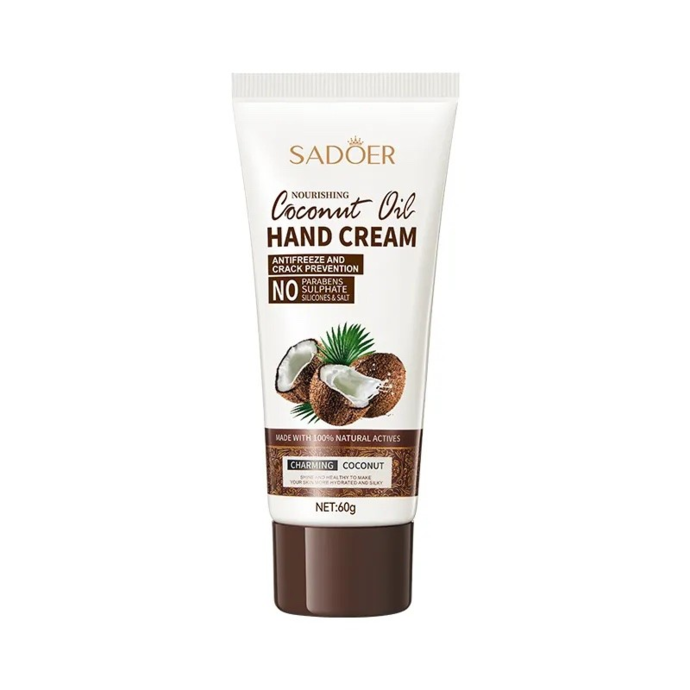 Hand cream with coconut oil
