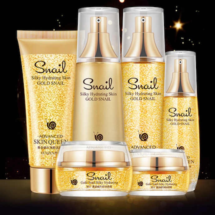 Rejuvenating facial gift set with snail mucin