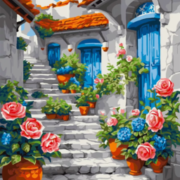 Painting by numbers "On the streets of Italy"