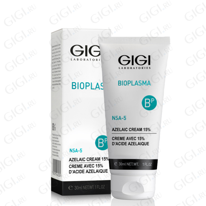 Крем для лица с матирующим эффектом от акне "GIGI Bioplasma NSA-5 Azelaic Cream 15%"