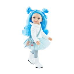 Doll Newwes in skirt and white sweater