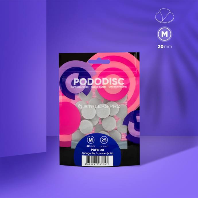Staleks Спонж-файл для педикюрного диска Pododisc Pro M (25 шт)