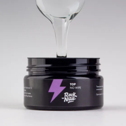 ზემოდან წებოვანი ფენის გარეშე - RockNail No Wipe Top (30 მლ.)