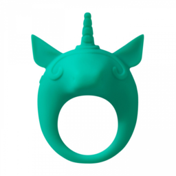 Vibrating ring MiMi Animals Unicorn turquoise