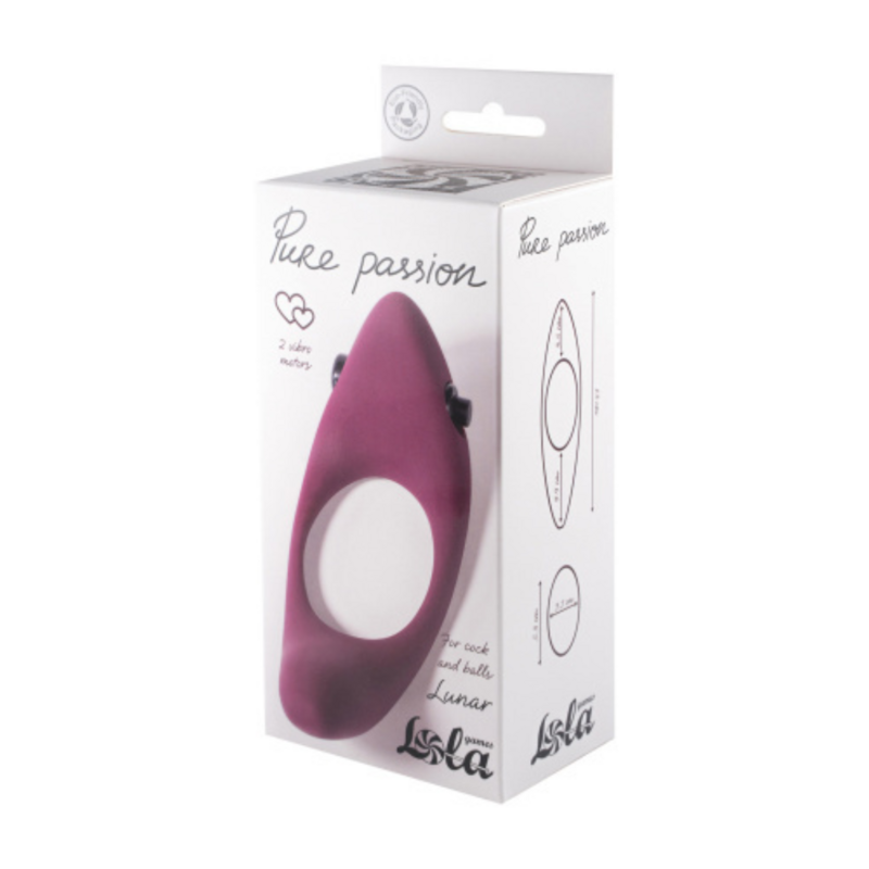 Sex Toys Lola Games Vibro ring Pure Passion Lunar burgundy 1346