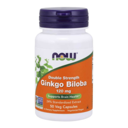 NOW Ginkgo Biloba 120 mg 50 Veg Capsules