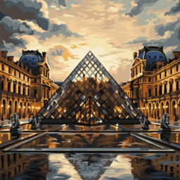 Painting by numbers "Louvre"
