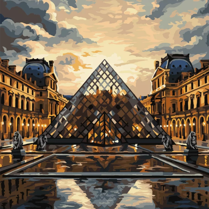 Painting by numbers "Louvre"