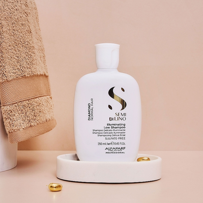 Alfaparf - Shampoo with microcrystals Diamond Semi Di Lino, 250 ml