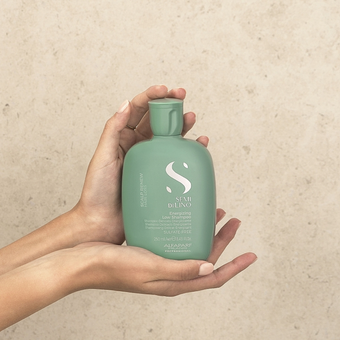 Alfaparf - Hair strengthening shampoo Semi Di Lino Scalp Renew Energizing, 250 ml