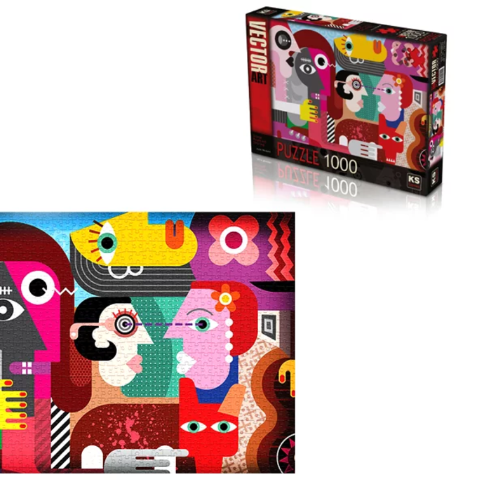 1000 pcs puzzle - Strange people
