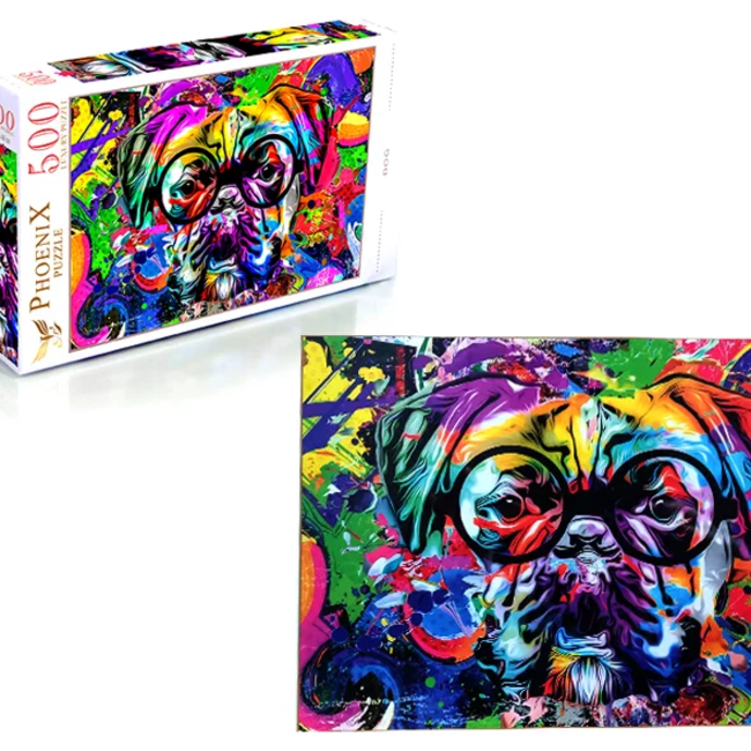 500 pcs puzzle - Colorful Dog