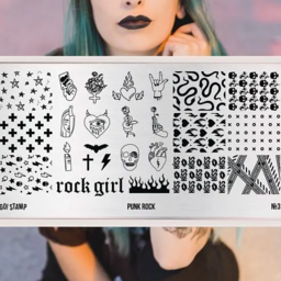 Go!Stamp! Пластина для стемпинга - №3 Punk rock