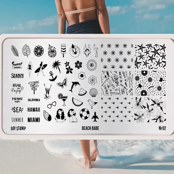 Go!Stamp! Пластина для стемпинга - №92 Beach babe