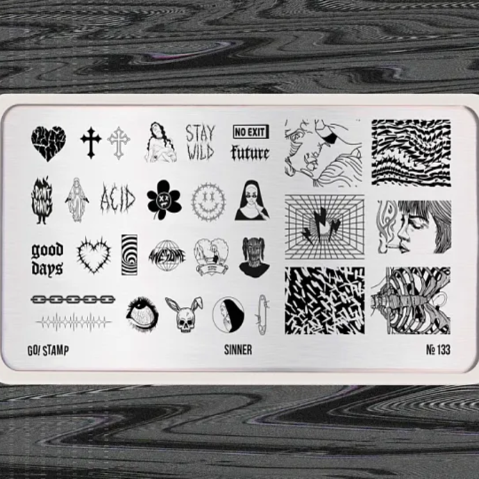 Go!Stamp! Пластина для стемпинга - №133 Sinner