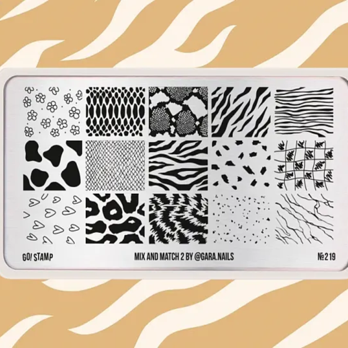 Go!Stamp! Stamping plate - №219 Mix and match 2 by @gara.nails