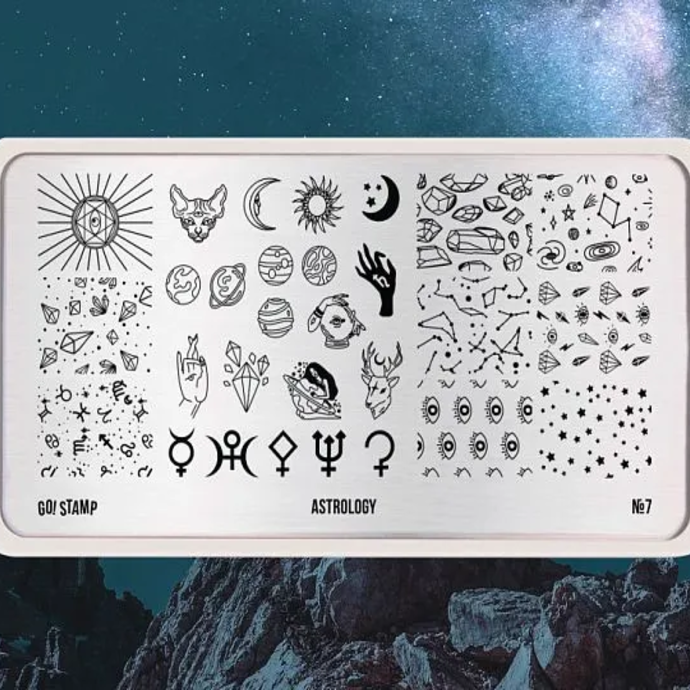 Go!Stamp! Stamping Plate - #7 Astrology