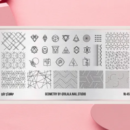 Go!Stamp! Пластина для стемпинга - №45 Geometry by @olala.nail.studio