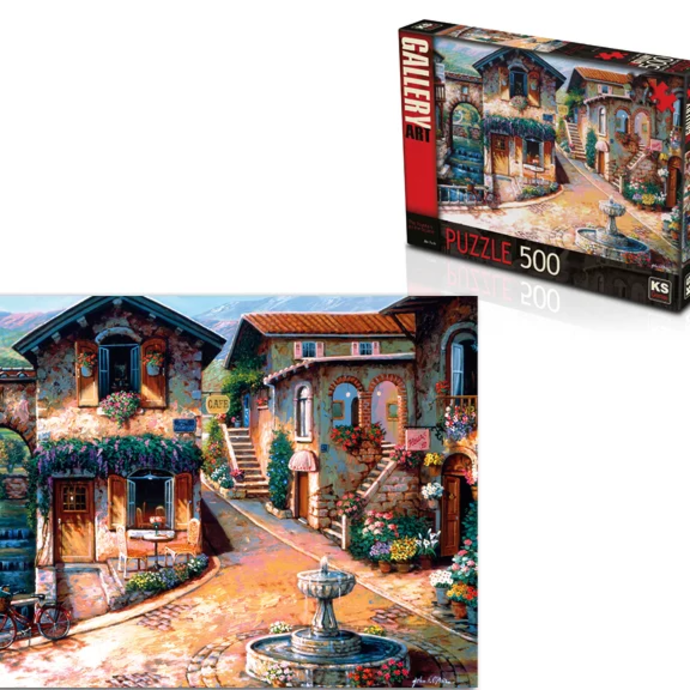 500 pcs puzzle - The Fountain on the Square