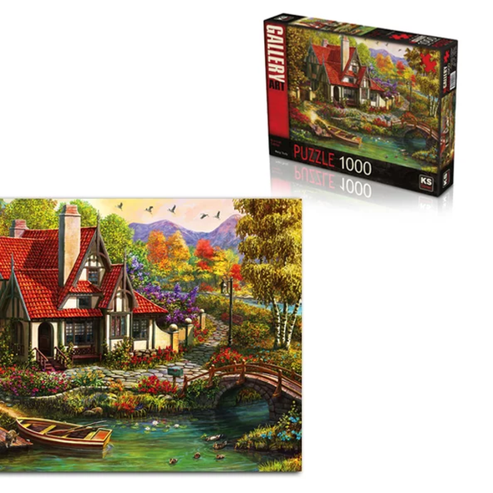1000 Pcs Puzzle - House by the river