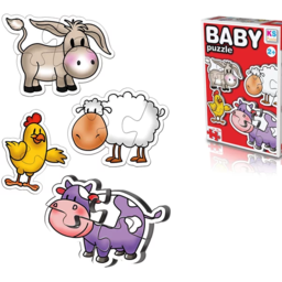 Domestic Animals - 2.3 & 4 pcs puzzle for kids