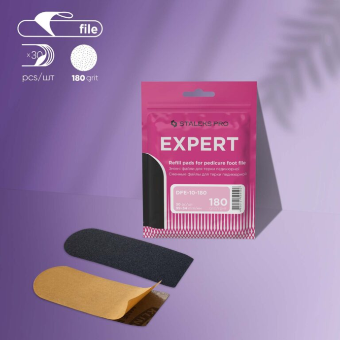 Staleks DFE 10-180 git (30 pieces) Set of replacement files for pedicure grater