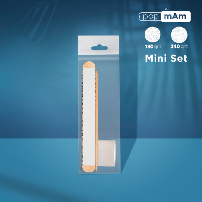 Staleks NFS-30 disposable set (Wooden Base, Buff, Orange Stick)