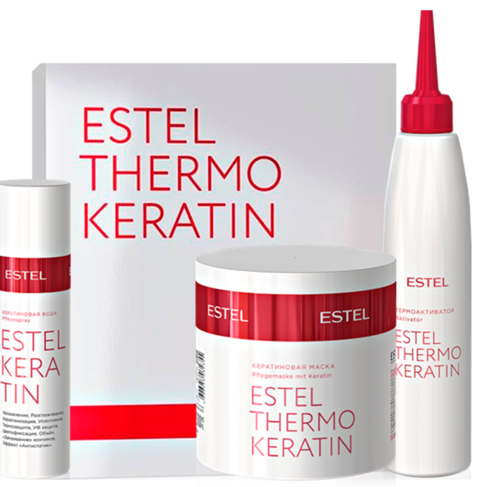 Estel Thermo Keratin Salon Hair Treatment Набор Для Процедуры