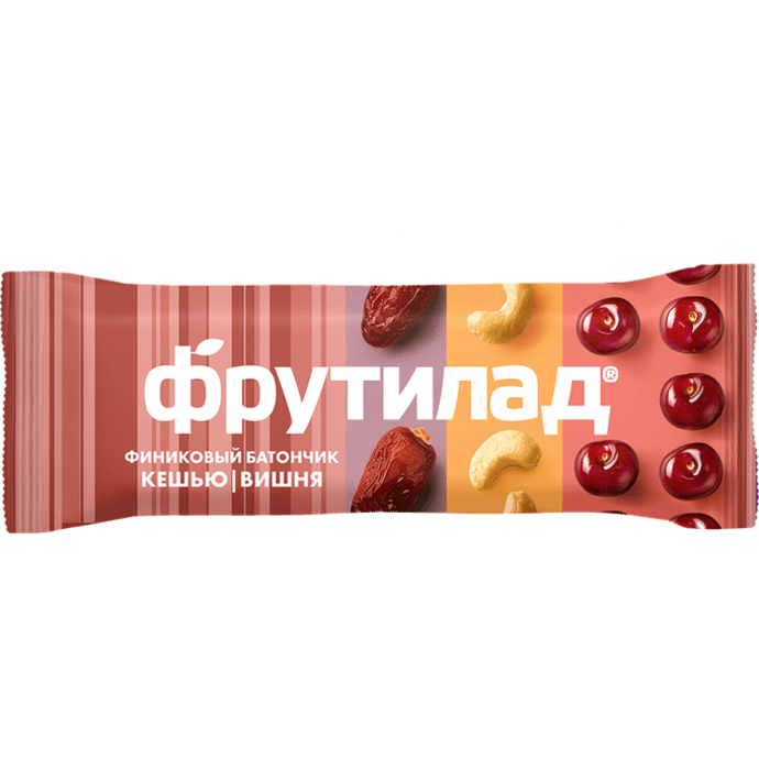 Frutilad bar with cashew and cherry