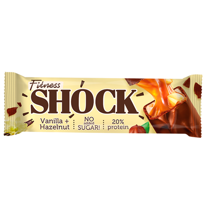 FitnesShock Protein Bar Hazelnut Vanilla