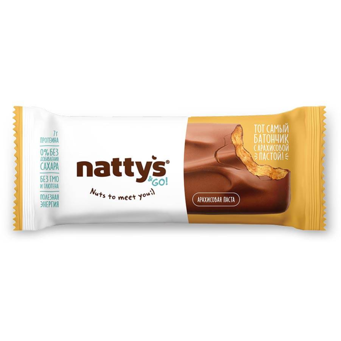 Nattys Protein Bar Peanut Butter