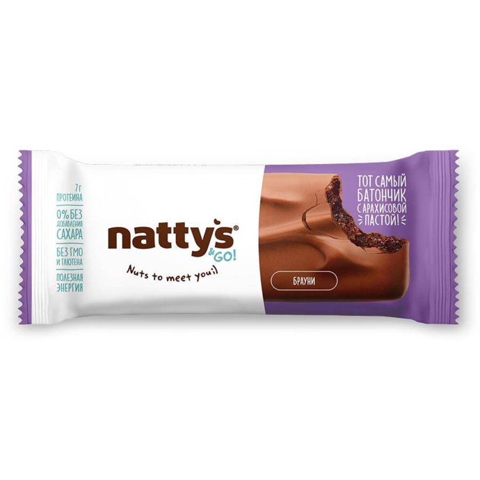 Nattys Protein Bar Brownie