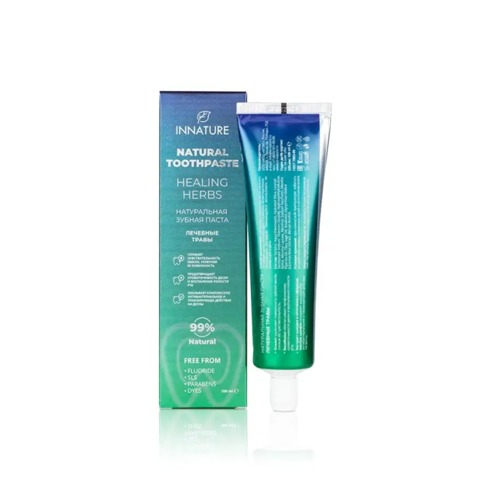 Innature Natural Toothpaste Healing Herbs for Sensitive Tooth Enamel, Against Gum Bleeding