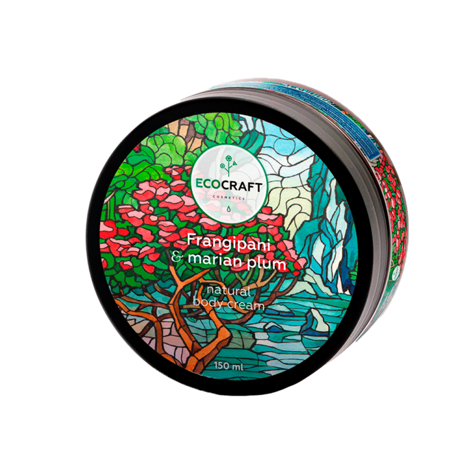 Body cream with Frangipani and Mariana Plum.