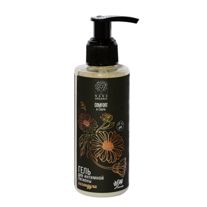Intimate Hygiene Gel "Calendula" with Phyto-Antimicrobials Nano Organic