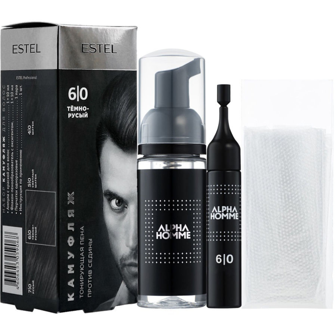 Estel Alpha Toning foam against gray hair 6-0 2x10ml