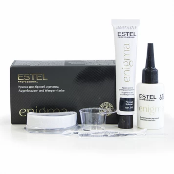 Estel Enigma წარბების და წამწამების საღებავი შავი 20მლ