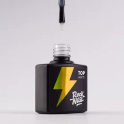 ტოპები ეფექტებით/მქრქალი - RockNail Matte Top (10 მლ.)