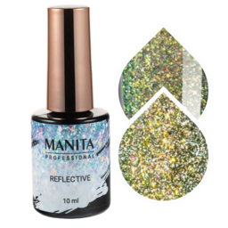 Manita professional гель лак  - 'multichrome reflective" светоотражающий с хлопьями юки no03 (10 мл)