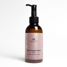 Manita Professional Cream - For hands and body cherry, almond, sandal 150ml